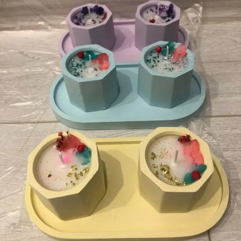 P9FE Resin Molds Silicone Tray Mold Oval Epoxy Casting Mold for DIY Crafts