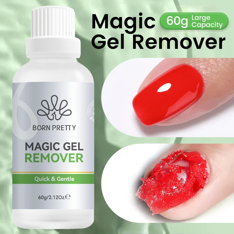 

BORN PRETTY Magic Гель-лак для снятия ногтей 15 мл/60 мл 3-5 минут Быстрое быстрое удаление полуперманентного лака большой емкости