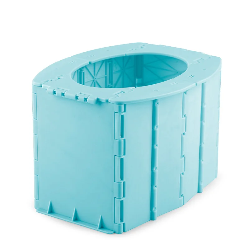 Foldable Portable RV Toilet With Garbage Bags Storage Bag Multifunctional Travel Camping Outdoor Toilet Caravan Car Accessories