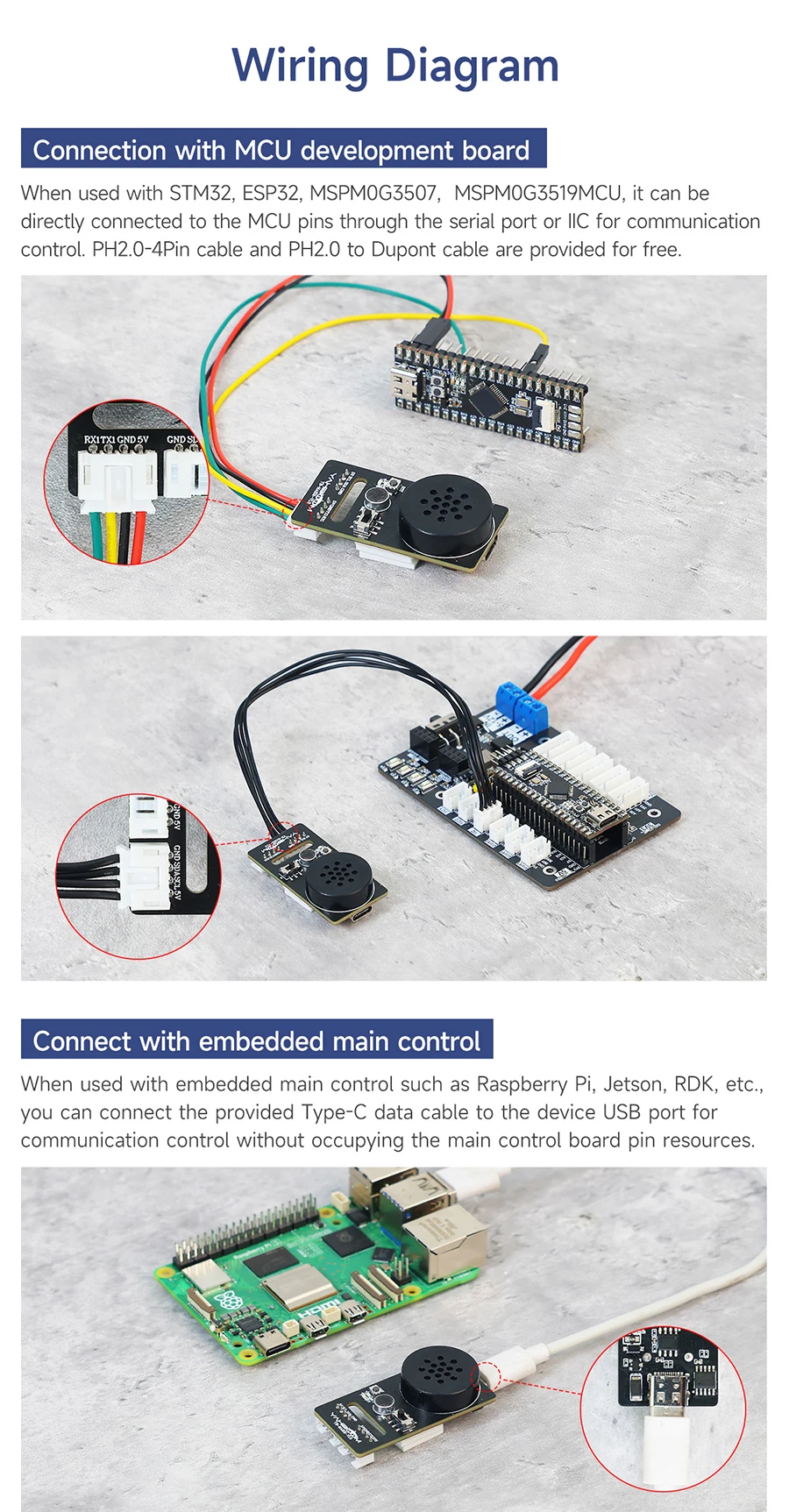 Yahboom AI Spracherkennungsmodul, Sprachübertragung, benutzerdefinierte Wake-Wörter, Züge, Interaktionsmodell, programmierbares Sound-Sensor-Kit – Detail 14