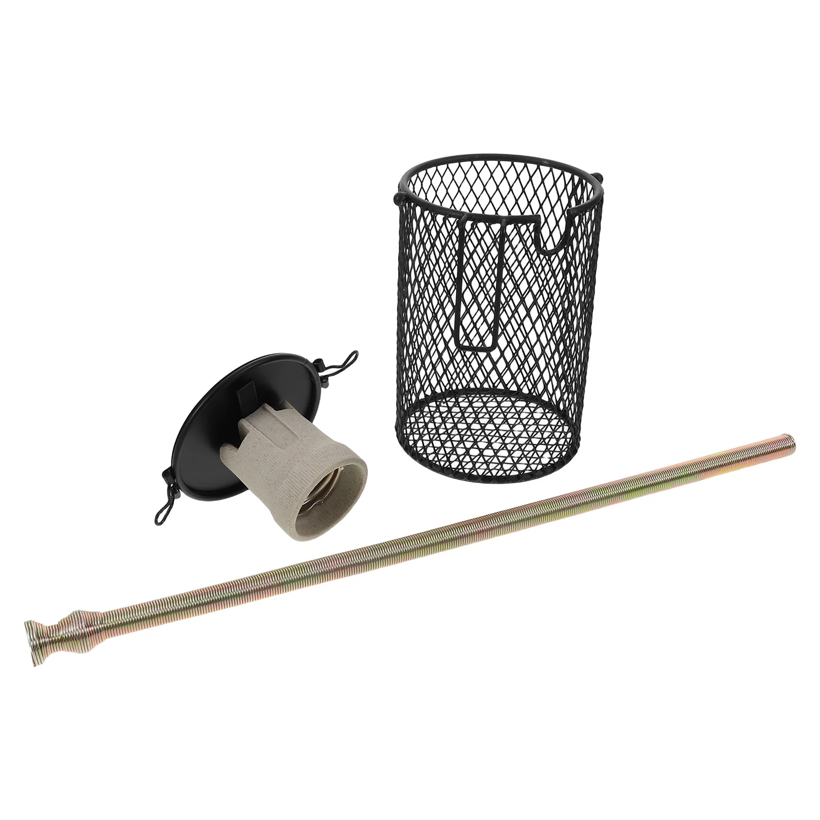 

Pet Heating Shade Metal Reptile Lamp Cover With Anti-Scald Design For Terrariums Reptile Habitat Lighting Accessory, Heat Lamp