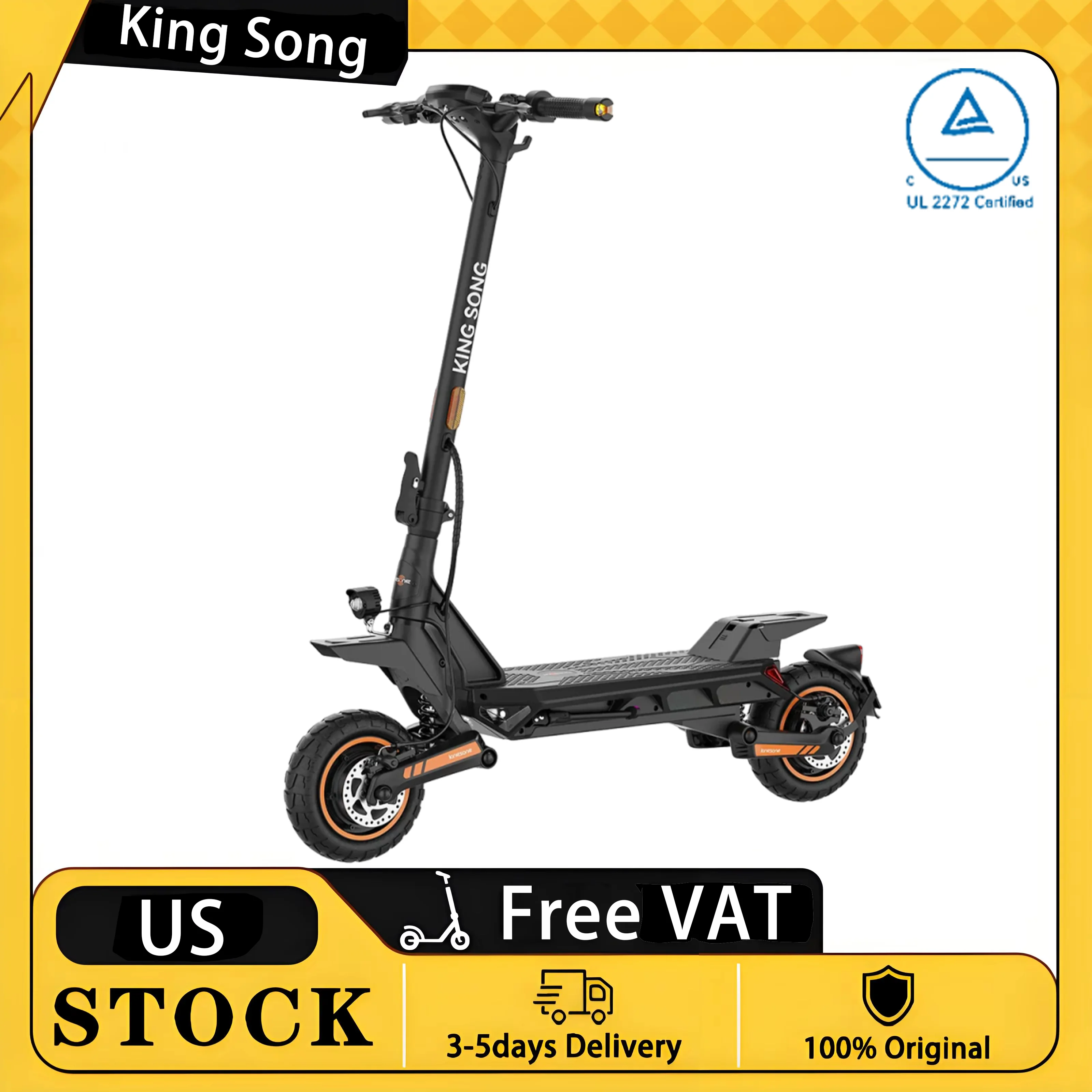 

KingSong N12T3 Electric Scooter | 10inch Tire 923.5Wh Battery Dual 1000W 1500W Peak 80Km Range UL 2272 Certified Scooter