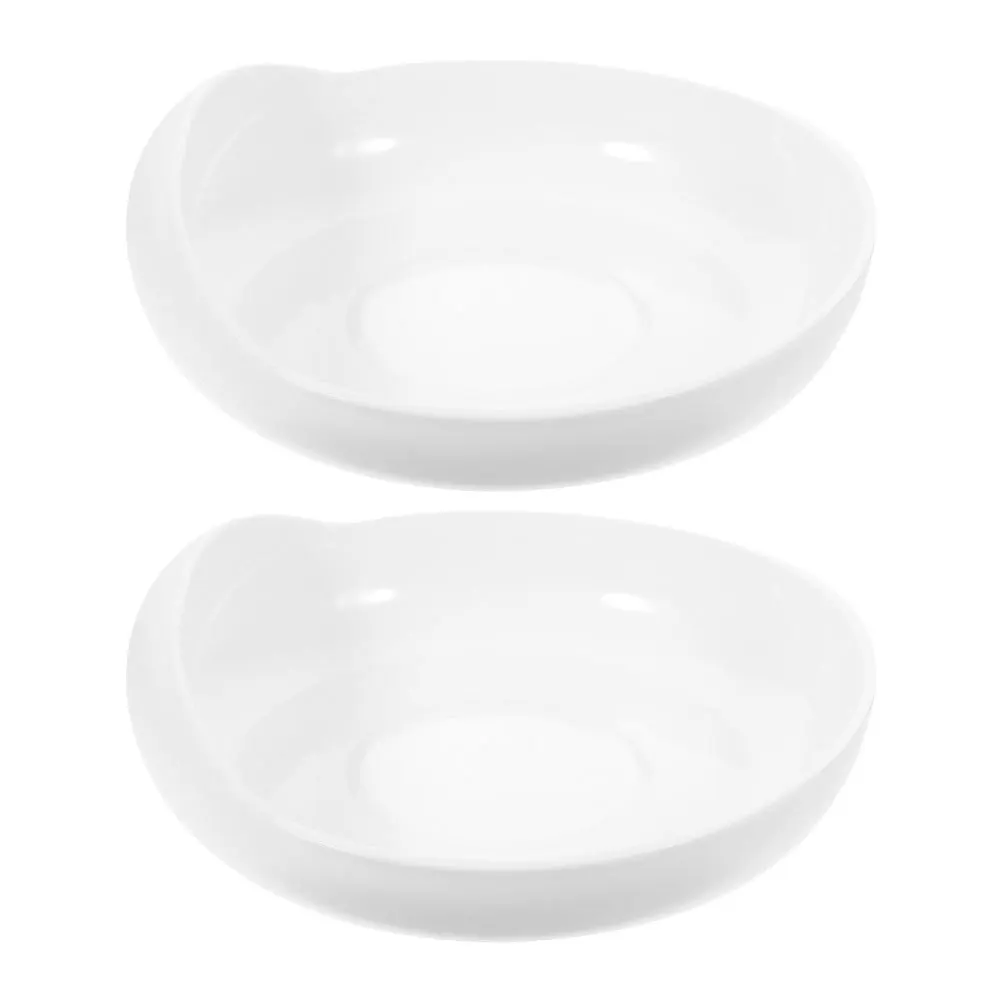 

2pcs Suction Bowl For Elderly: Spill-Proof Scoop Plate Non-Slip Base Self-Feeding Tableware Adaptive Silicone Dish Senior