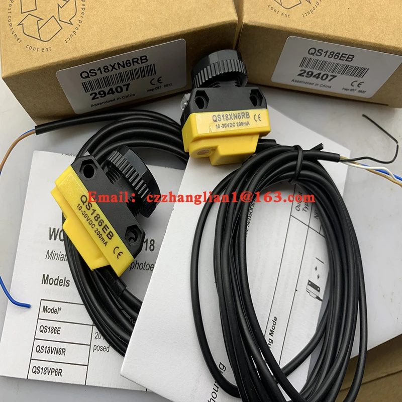 Photoelectric switch QS186EB +QS18VN6RB QS186EB +QS18VP6RB QS186EQ8+QS18VP6RQ8 QS186EQ8+QS18VN6RQ8   Complete models brand new