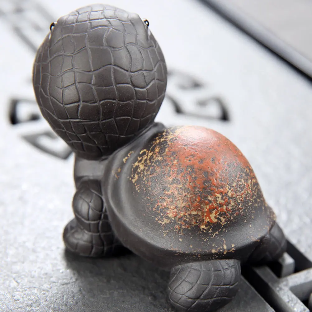 

1Pcs Archaistic Turtle Shaped Adornment Lovely Tea Pet Decoration Exquisite Craftsmanship Indoor Outdoor Decor Turtle Decoration