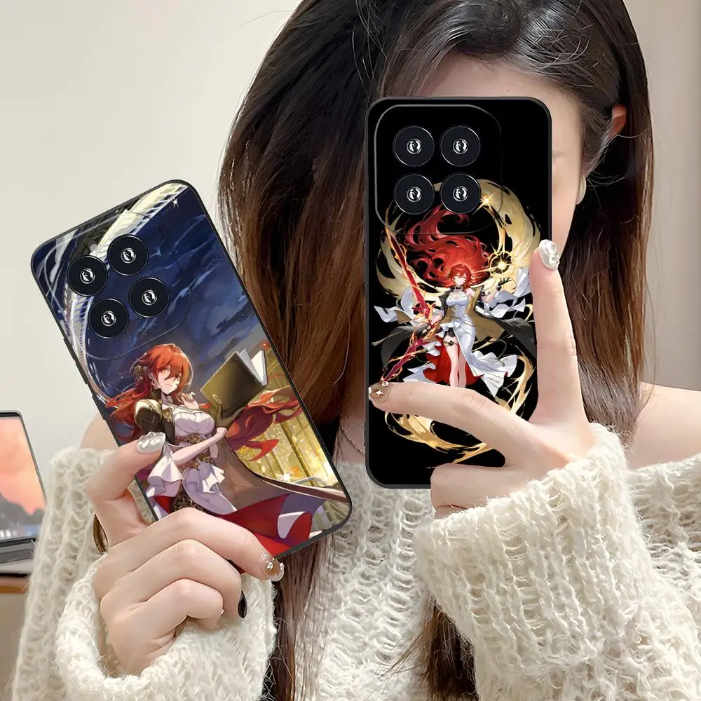 

Чехол для телефона Honkai Impact Himeko для Xiaomi 15 14 13 12 Mi 11 T Ultra Lite Pro S X 5G с цветным принтом, защитный чехол для мобильных телефонов