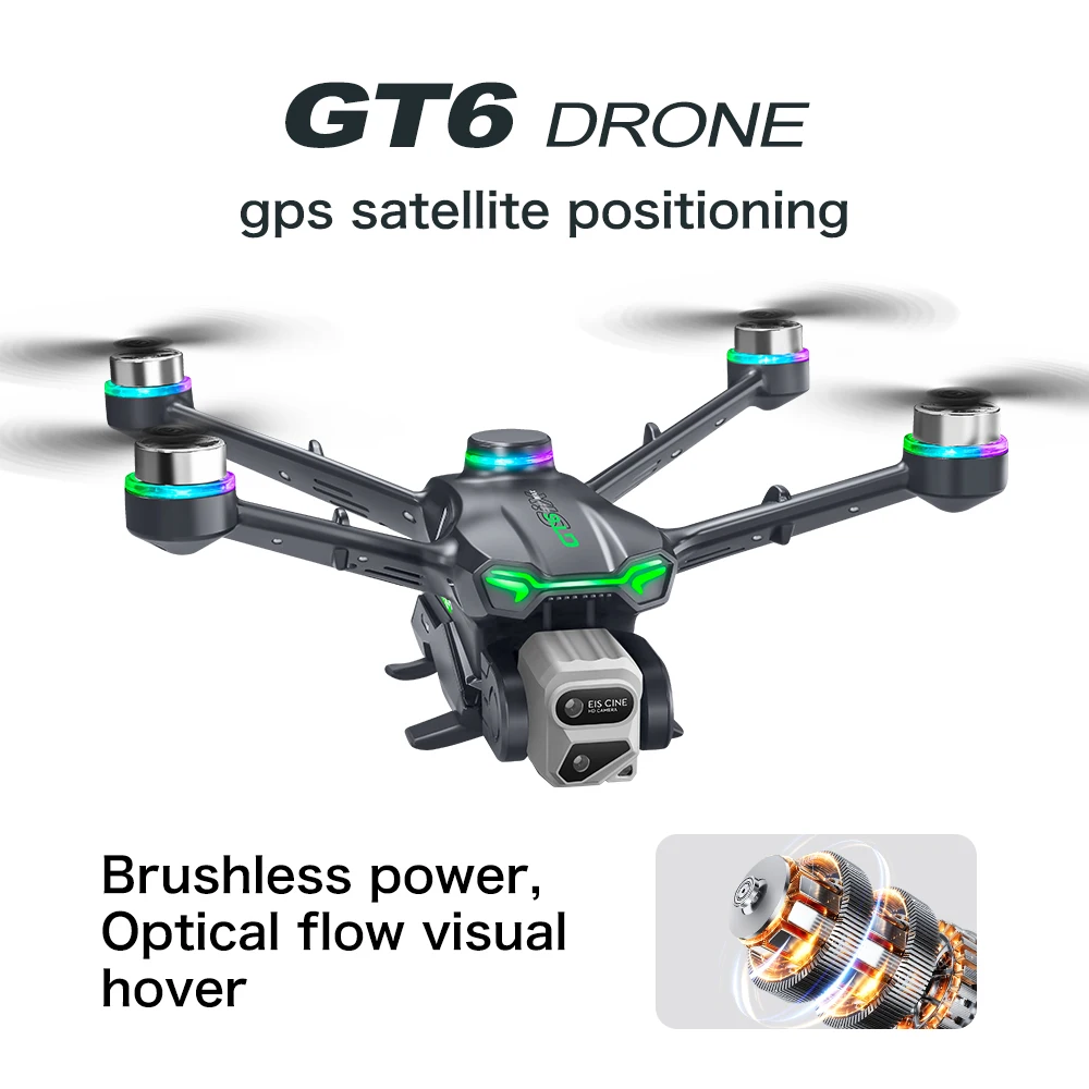 GTR6 Edward 5G optical flow GPS folding drone with WIFI transmission professional aerial camera medium-sized with servo gimbal