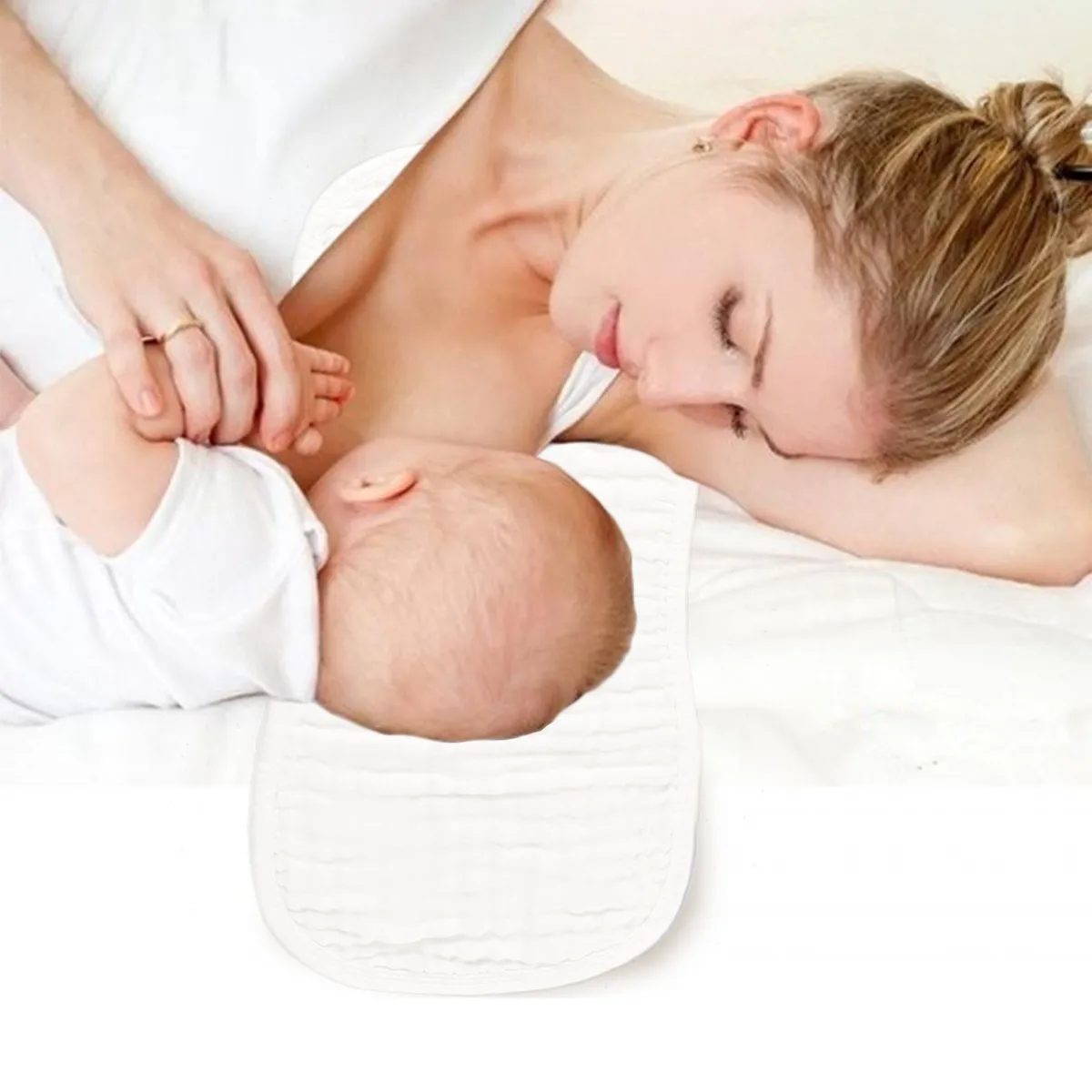 

2Pcs Baby Shoulder Burp Pad Wide Spitting Cushion Infant Burping Towel Soft Washable Shoulder Pad for Drool