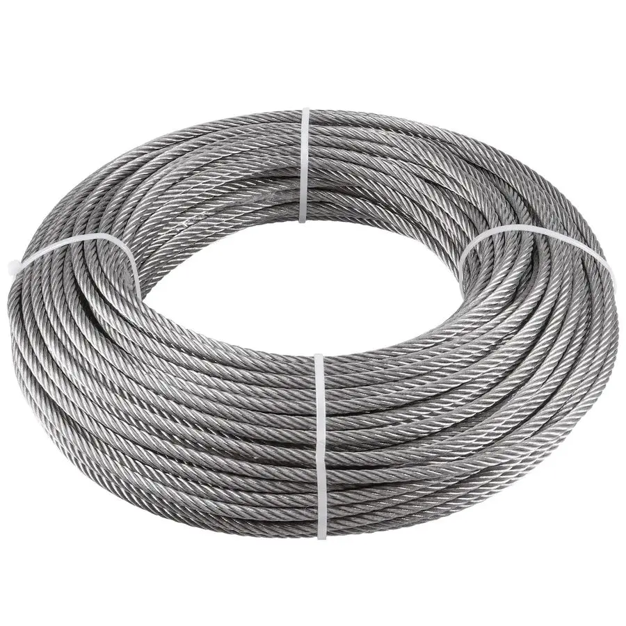 

164 Feet 1 4 Inch Stainless Steel Cable, 7 X 19 Strands Stainless Steel Wire Rope for Deck, Railing, Fence, Stair, Clotheslines