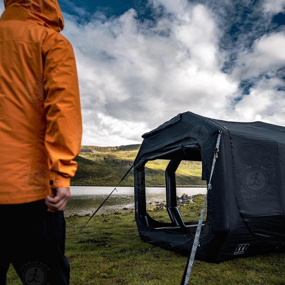 Tente de Camping Gonflable pour l'Extérieur, 4 Saisons, 6 Mortes, Randonnée, TPU, Légère, Abri Familial