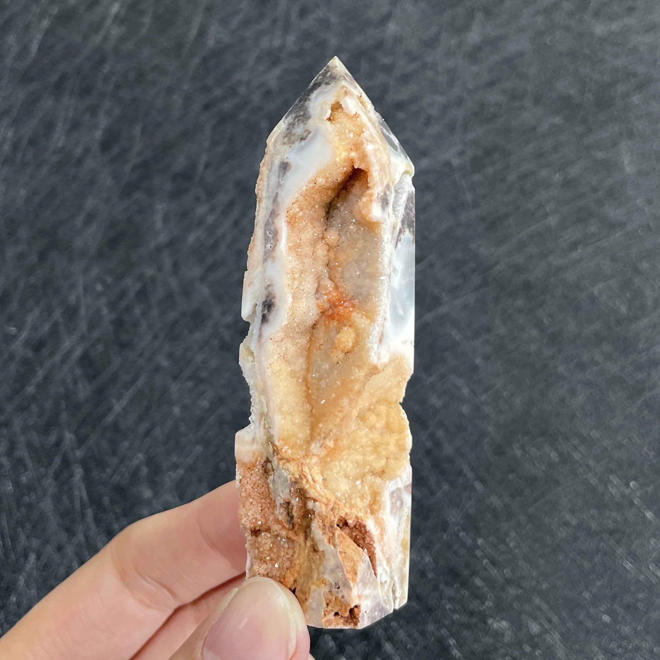 100% Natural Raw Stone Sphalerite Tower Polished Crystal Quartz Geode Wand Piont Decor Divination Healing Gift Reiki