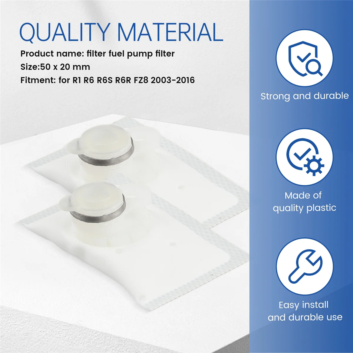 حار 5 قطعة دراجة نارية مضخة الوقود تصفية مرشح الوقود مناسبة ل R1 R6 R6S R6R FZ8 2003-2016