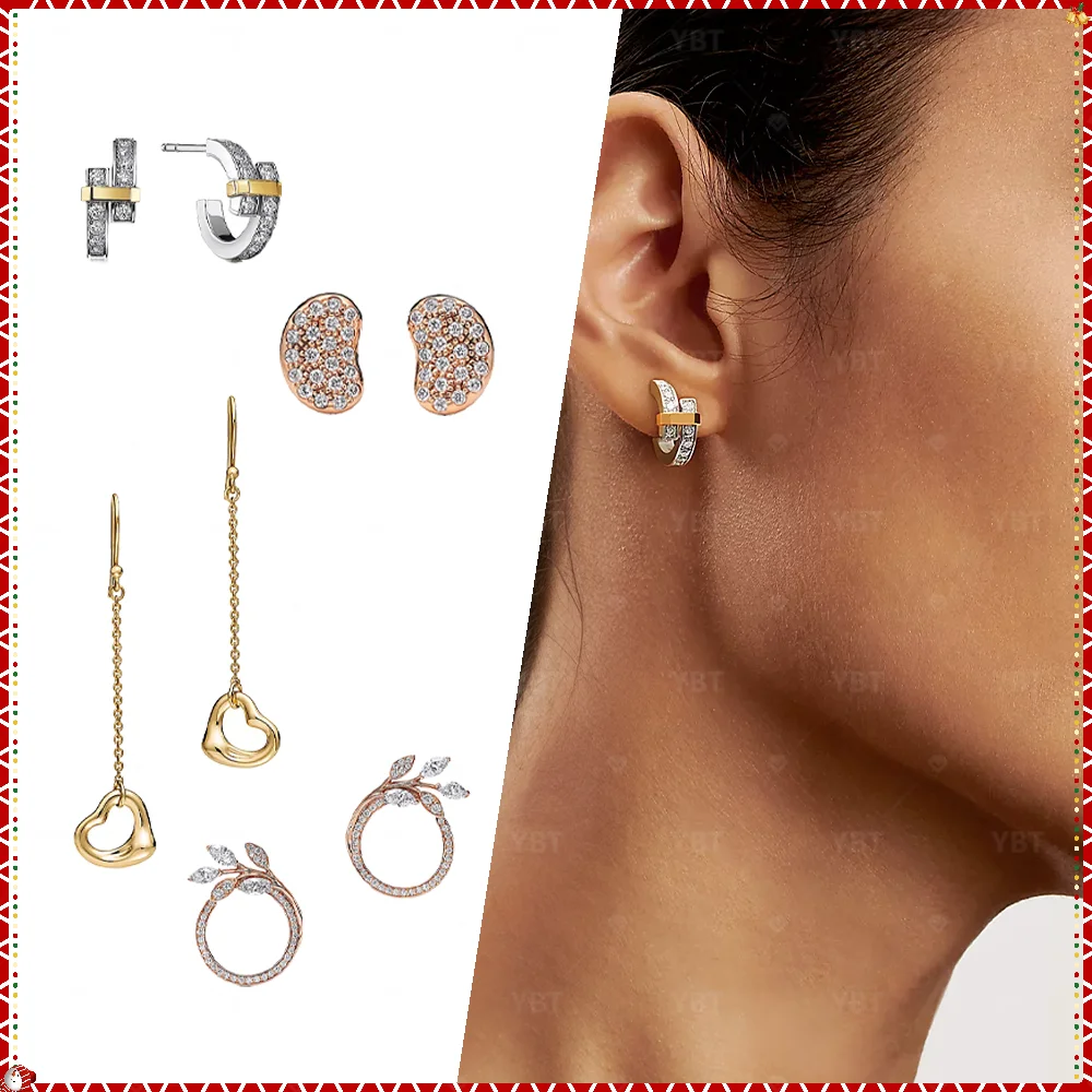 S925 silver womens earrings, fashionable TTTFF style - multiple styles to choose from, suitable for party occasions