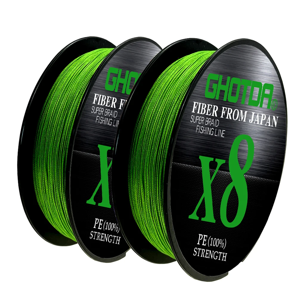 8-strand PE Fishing Line 100m Seamless Braid Super Strong Drag Force 6-35.8KG Freshwater Fishing Gear Smooth and Durable 13-61LB