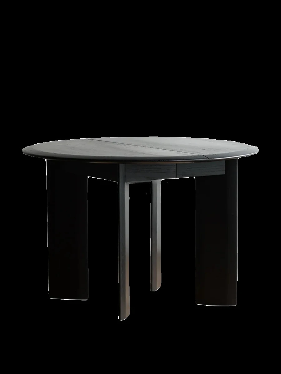 

Современный минималистичный круглый стол из массива дерева, домашний складной круглый стол