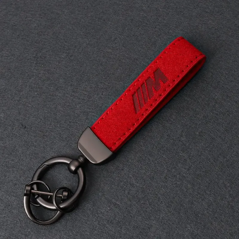 Leather Car Keychain Lanyard Key Ring Buckle for BMW M Power G01 G03 G11 Z3 Z4 G30 X1 X4 X3 X5 X6 E46 E39 E60 F10 F46 Logo Decor