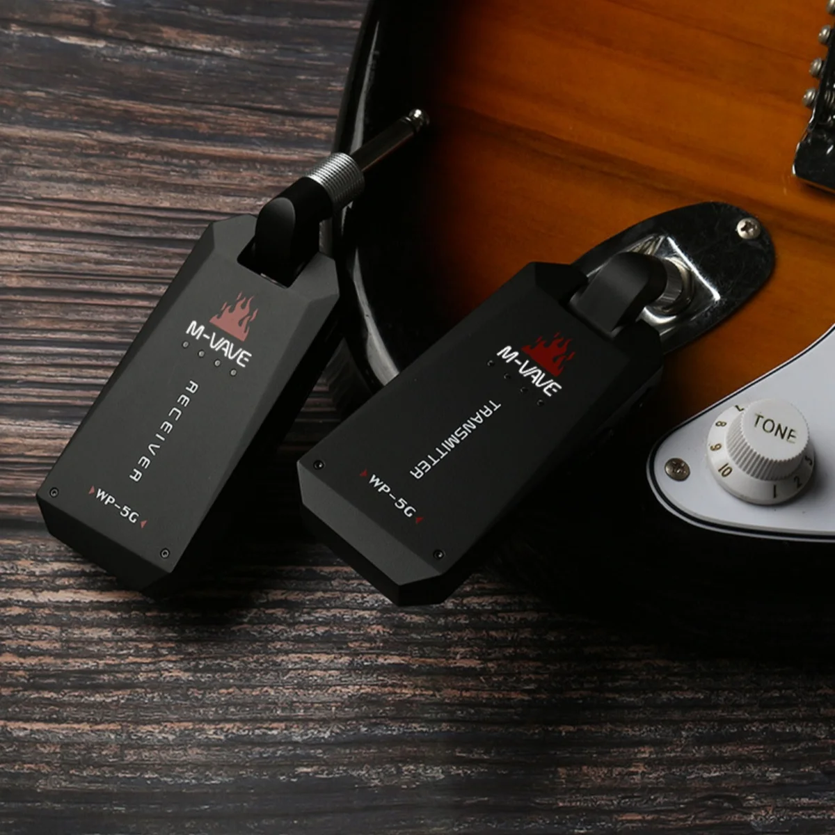 M-VAVE WP-5G Wireless Guitar System/5.8G/Rechargeable Audio Transmitter Receiver/ Type C Cable /for Guitar Amplifier Accessory image 6