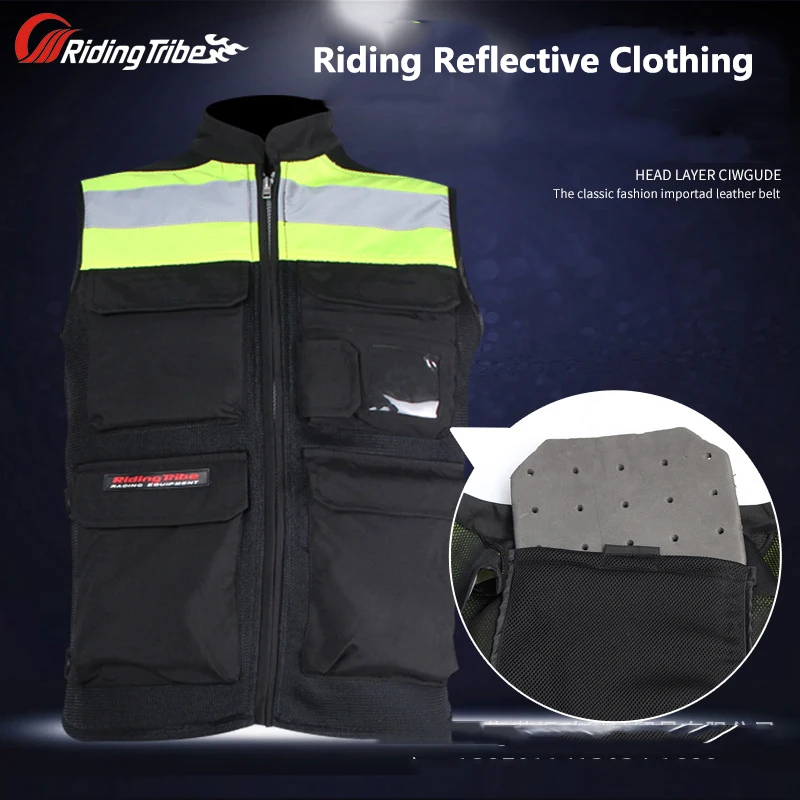 

Motorcycle Riding Clothing Reflective Vest Safety Vest Motorcycle Travel Night Fluorescent Vest Breathable Ventila