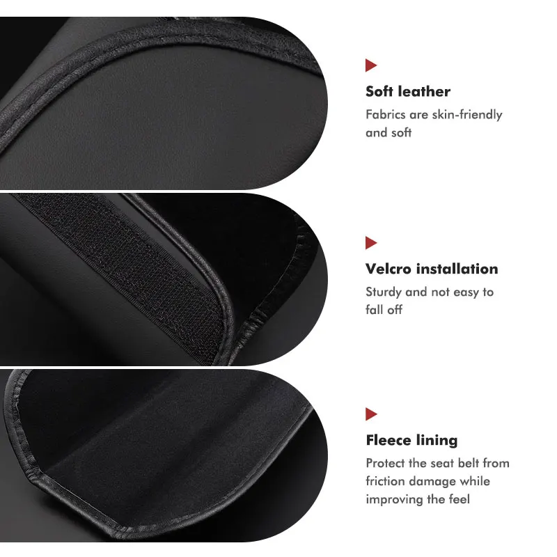 Leather Car Seat Belt Shoulder Protector Padding Accessories For KIA gt gtline Xline ceed Forte RIO STINGER Seltos K3 K4 - view 4