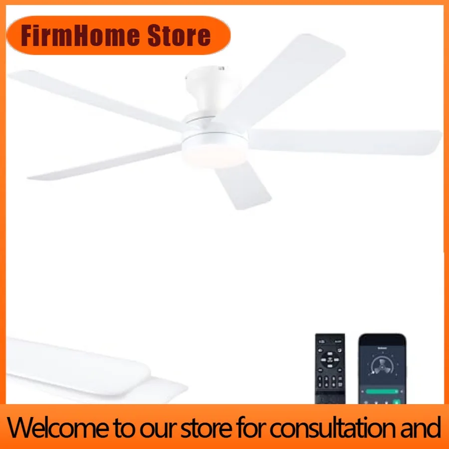 FirmHome StoreFlush Mount Ceiling Fans With Lights, 46