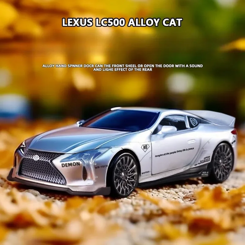 1:32 Lexus LC500 Alloy Car Model With Sound And Light Collective Miniature Voiture Casting Metal Car Toy Gift Boys