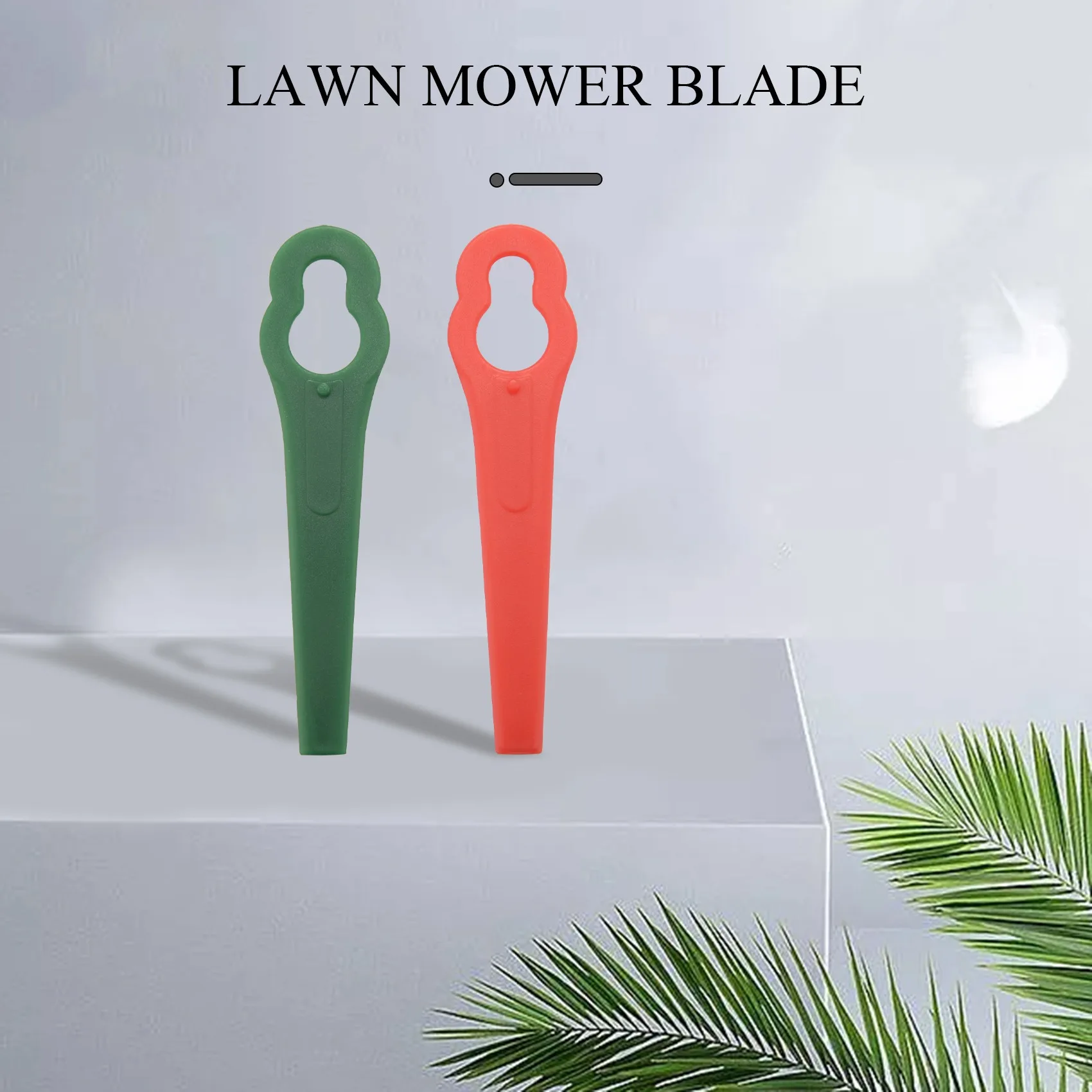 100 Pcs 8.3CM Plastic Grass Trimmer Blades Replacement Blades Lawn Mower Blades for Bosch Einhell Lawn Mower