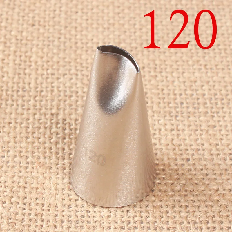 

120# Rose Petals Cream Bean Paste Decorating Mouth 304 Stainless Steel Baking Cake DIY Tool Medium bakery tools spatula