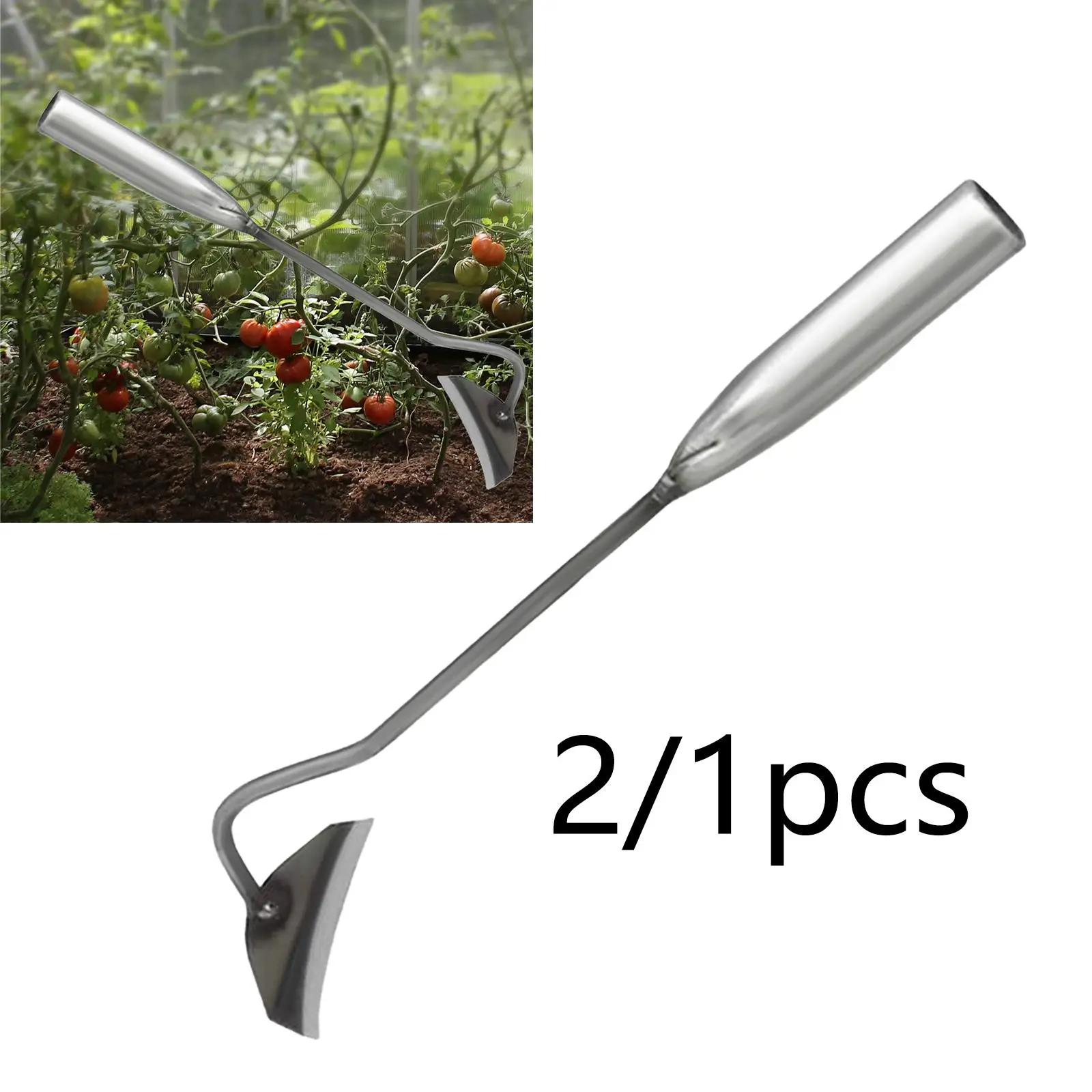 Motyka ręczna 28 cm, oszczędzająca pracę, z metalowym uchwytem, lekka, narzędzie do pielenia ogrodu, na podwórko, do sadzenia bonsai.