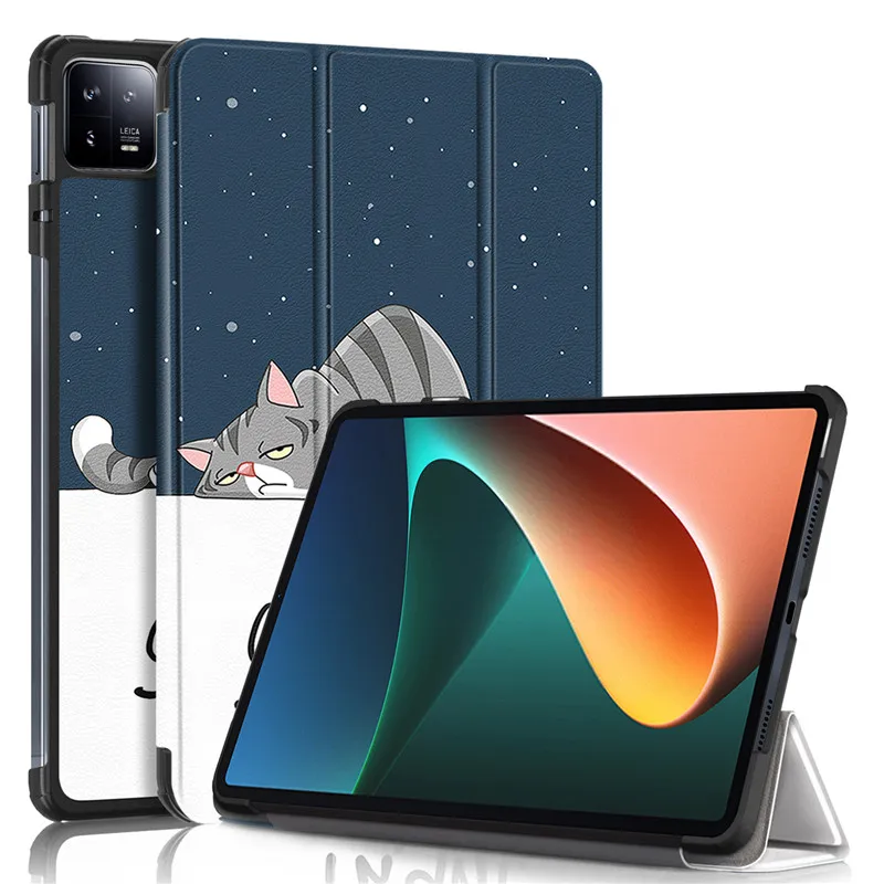 For xiaomi pad 6 case 2023 Folding PU Leather Smart Cover For