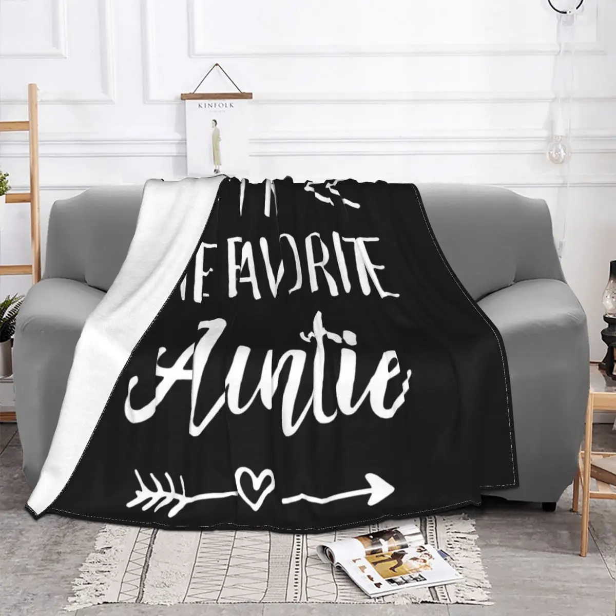 Auntie Funny Birthday Cotton Vintage Gift For Men Colour Leisure Movie Middle Aged More Size Throw Blanket