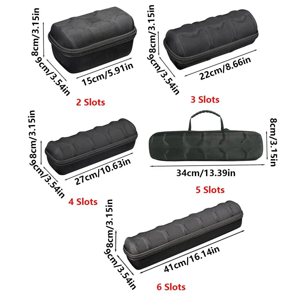 2/3/4/5/6 Slots Portable Watch Box EVA Material Waterproof Watch Storage Bag with Handle Anti-scratch Watch Display Case