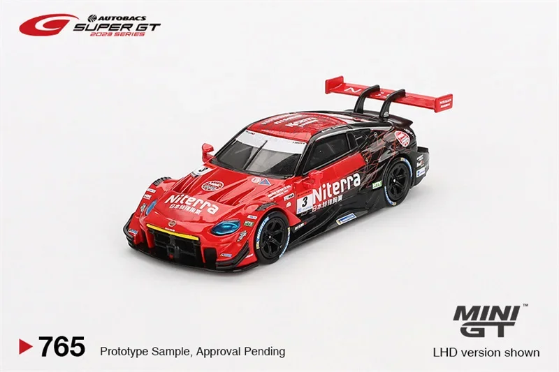 

MINI GT 1:64 Z GT500 #3 Niterra Z Red Racing Diecast Model Car