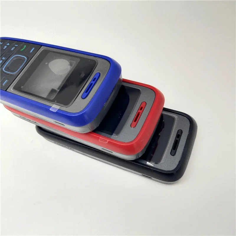 For Nokia 1200 1208 Full Complete Mobile Phone Housing Cover Case English Keypad Repair Parts