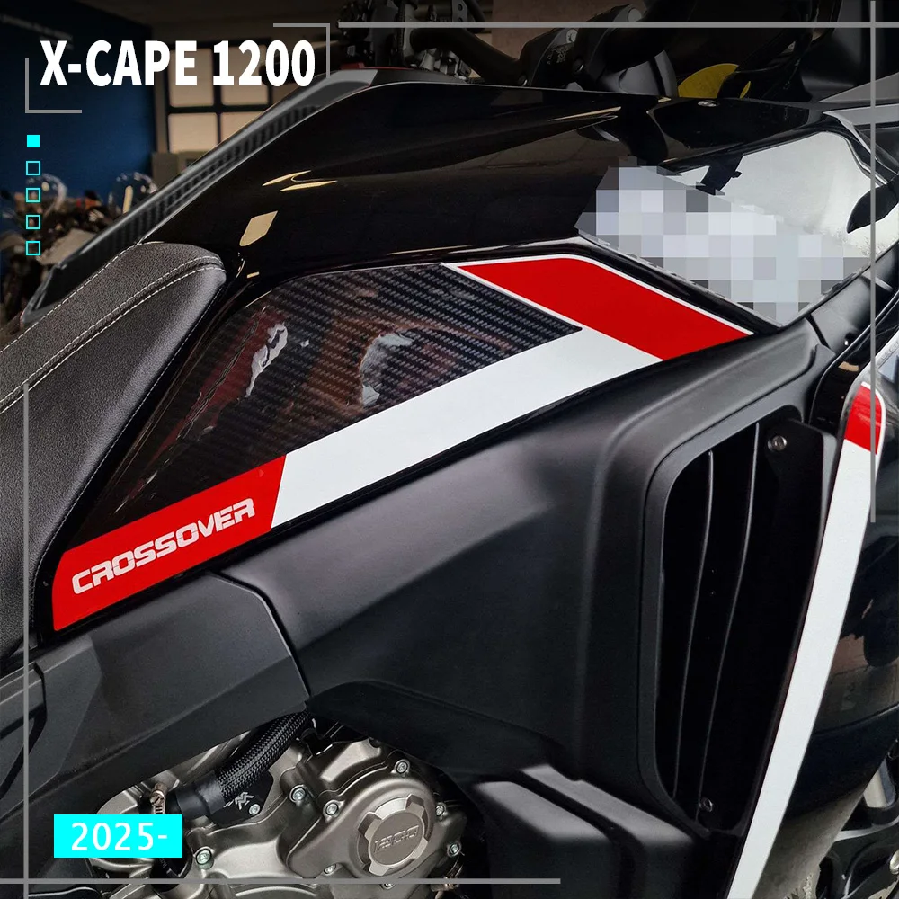 

Для Moto Morini X Cape 1200 2026: Накладки на бак (3D-пластиковые наклейки) – Комплект аксессуаров для мотоцикла
