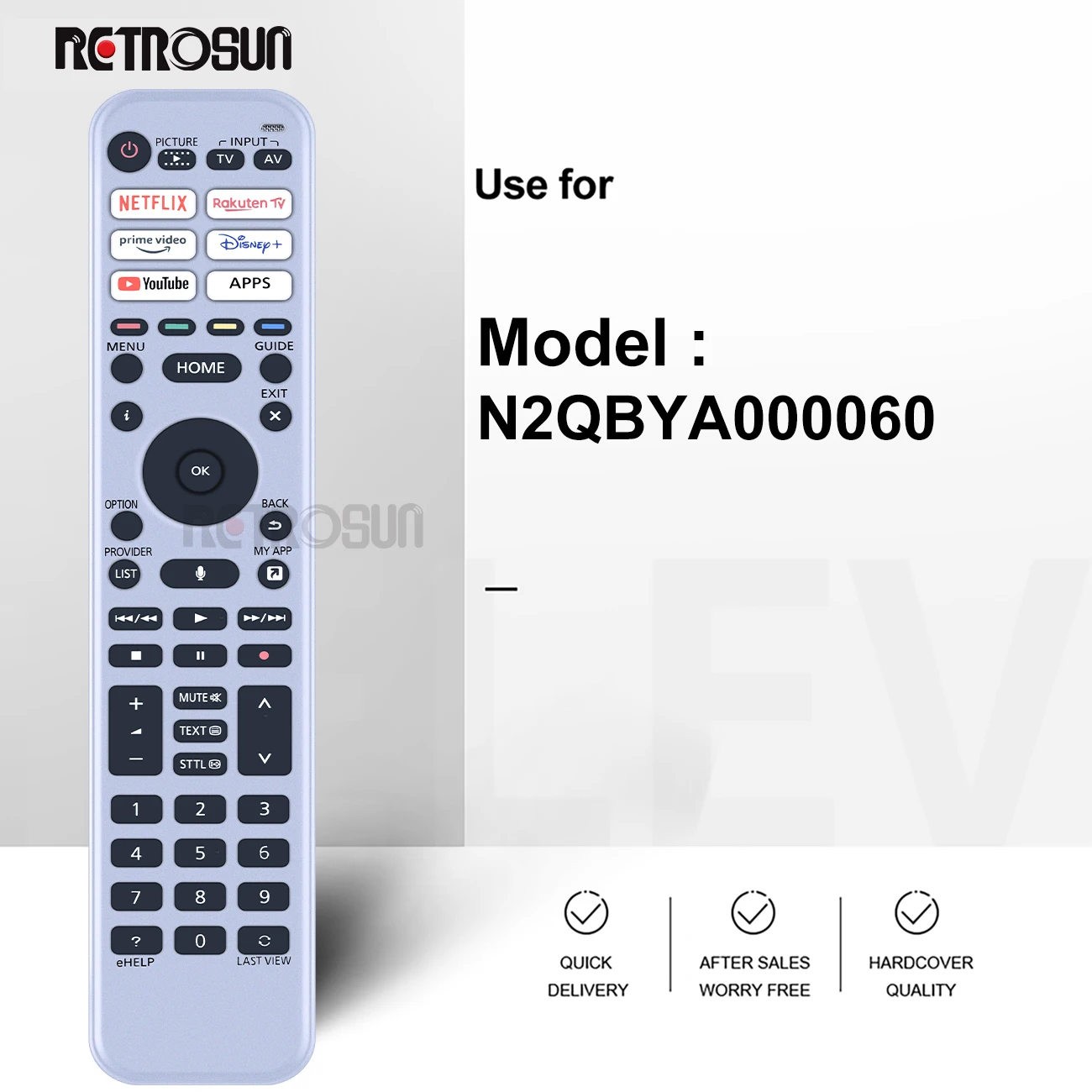 New Voice N2QBYA000060 for Panasonic TV Remote Control