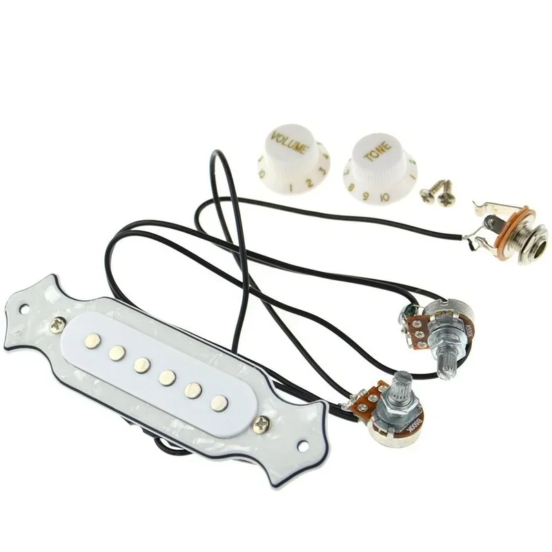 High Quality Copper Single Magnetic Coil Noiseless Acoustic Electric Guitar Pickup Parts & Accessories Volume Tone Control