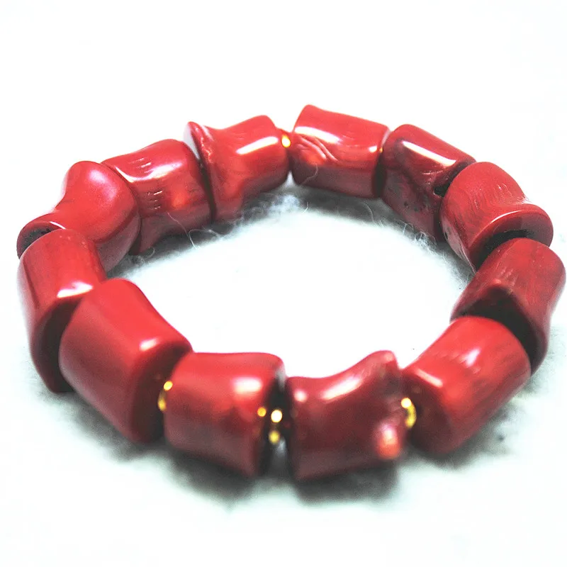 1PC Nature Coral Bracelets With Elastic Wire For Fashion Party Wear Unique Jewelry 18CM Length With Wholesale Price