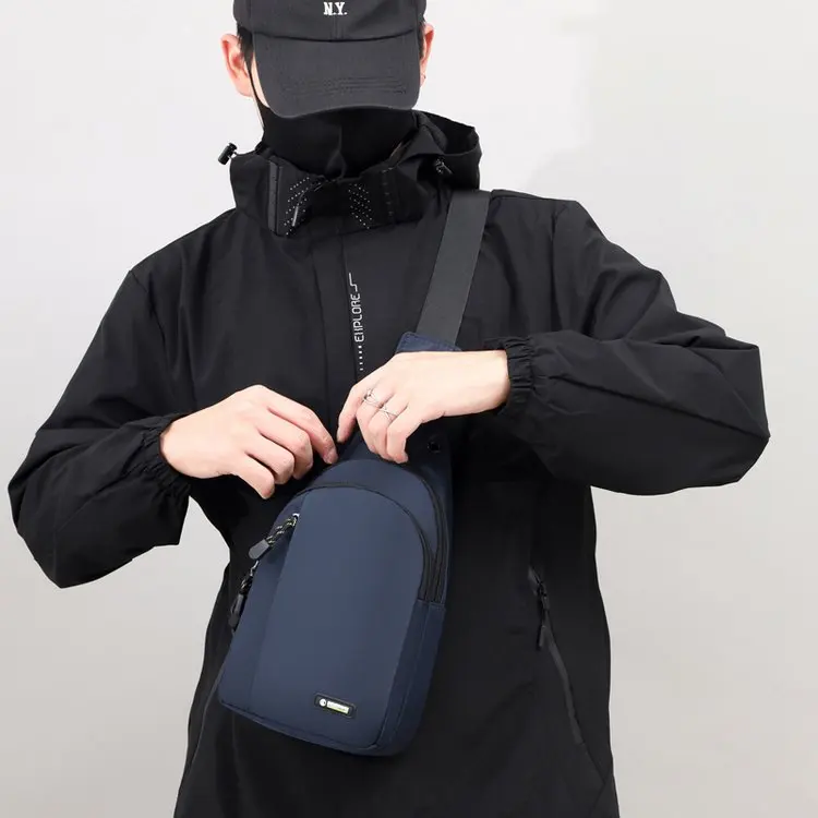Men's Lightweight Nylon Crossbody Bag - usage example