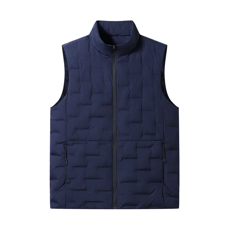 Winter Men White Duck Down Casual Vest Men Waterproof Windproof Fashion Sleeveless Vests Male Pockets Warm Ultralight Waistcoats