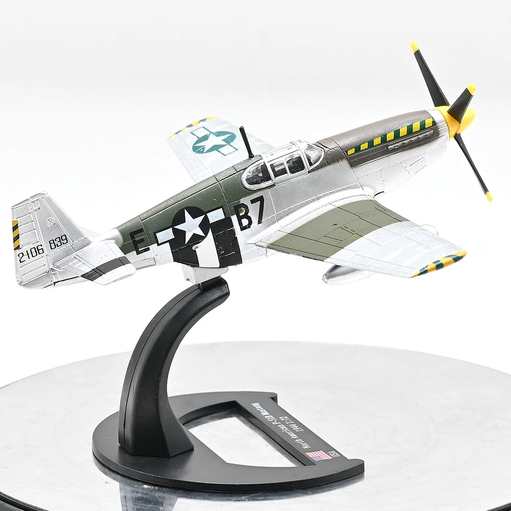 

1/72 Scale U.S Army P-51B Mustang Fighter 1944 14606 Finished Alloy Fuselage Military Combat Aircraft Model Collectible Toy Gift