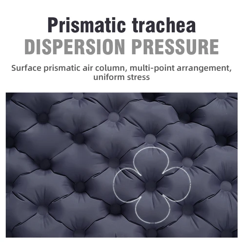 Imagen 2 del producto PACOONE-colchón inflable doble para acampar al aire libre, colchoneta para dormir Extra ancha, cama plegable ultraligera, colchoneta para dormir, estera de viaje para coche