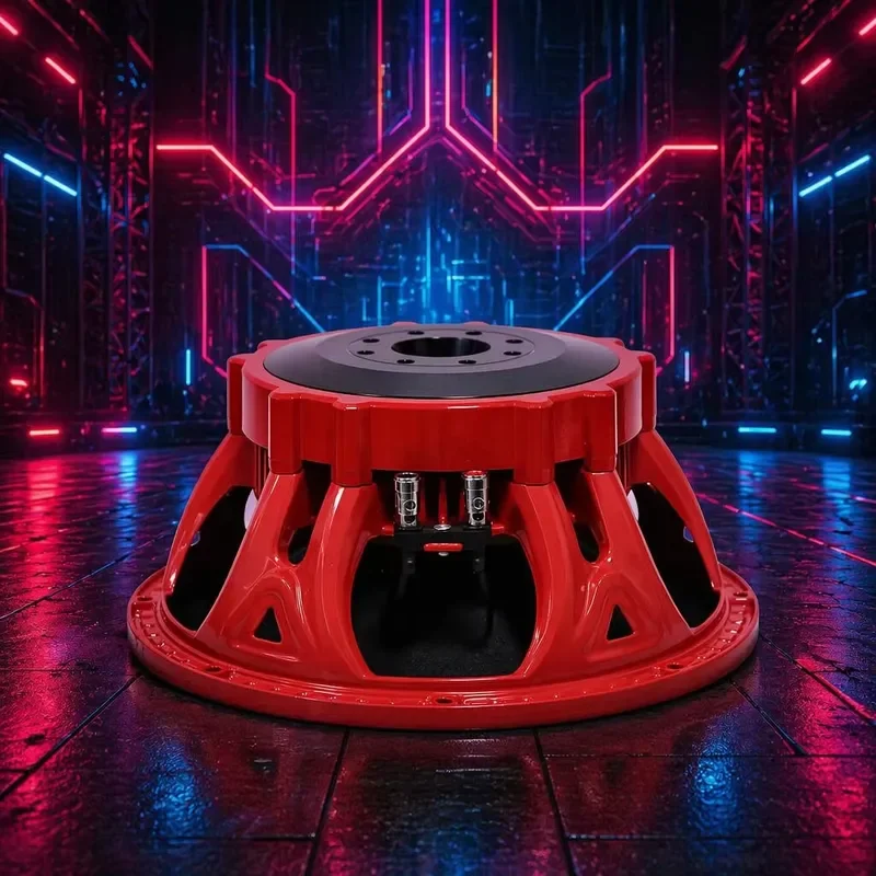 12-Inch ferrite subwoofer 400W AES 75mm CCAW coil, metal demodulation ring, waterproof subwoofer, high-resolution audio stage