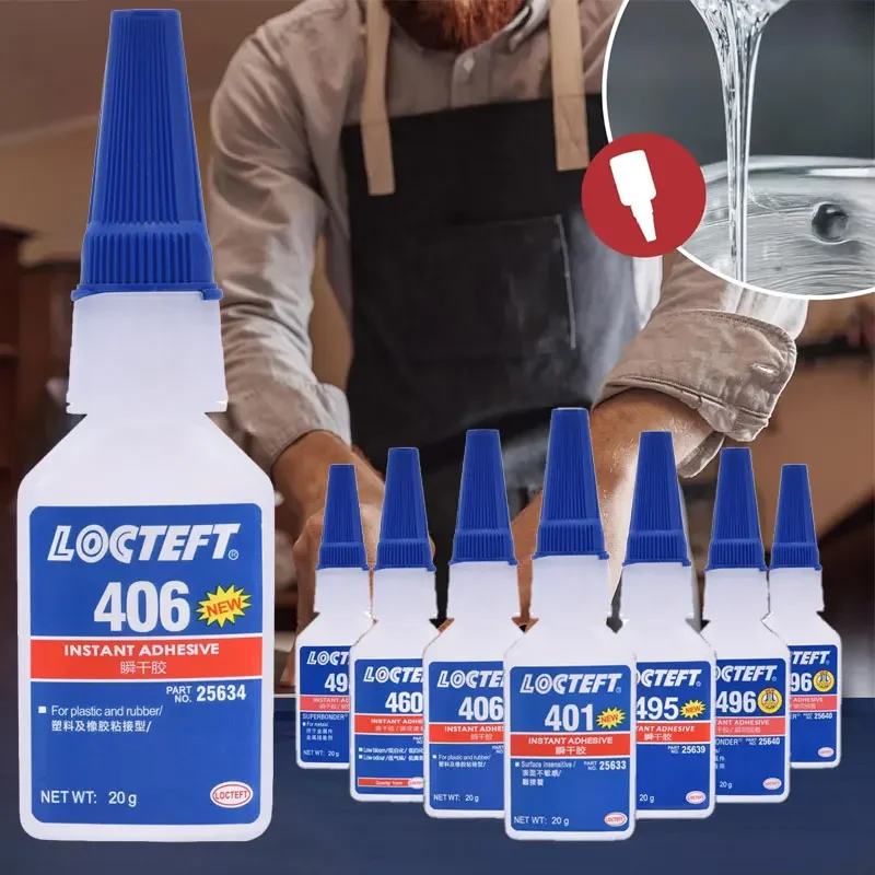 

401 Instant Drying Adhesive 403/406/460/495/496 Strong Adhesive Low Whitening Odorless Fast Dryings Universal Adhesive 20g Glues
