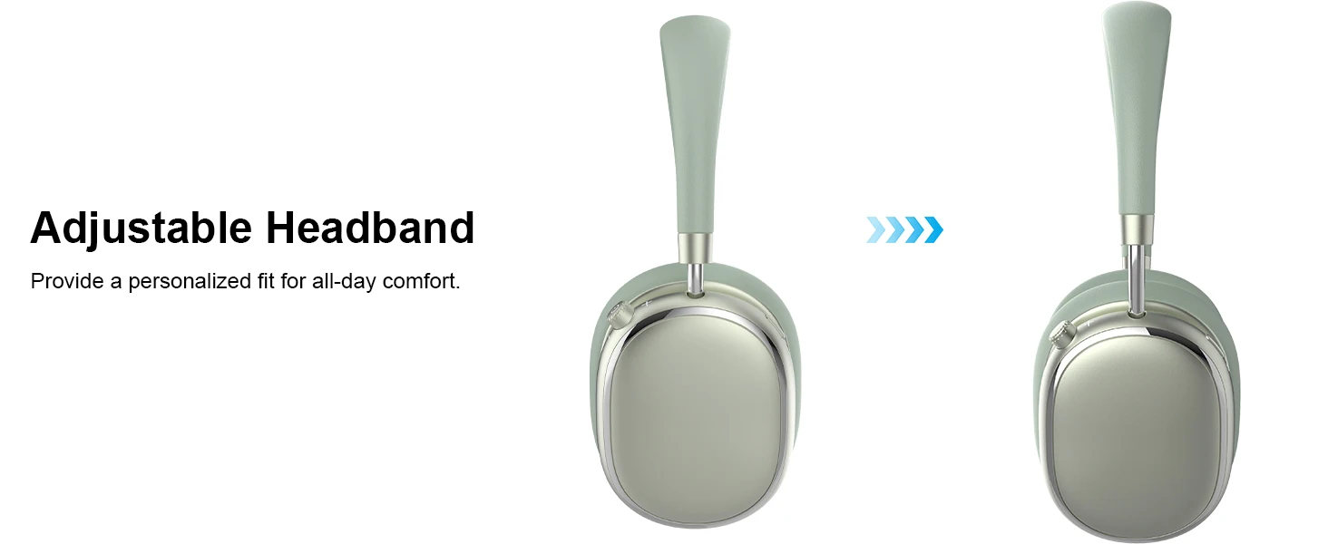 Hybride Kopfhörer mit aktiver Geräuschunterdrückung und Knopfsteuerung, 65 Stunden Spielzeit, Over-Ear-Kopfhörer, kabelloses Bluetooth 6.0, hochauflösendes Audio – Detail 22