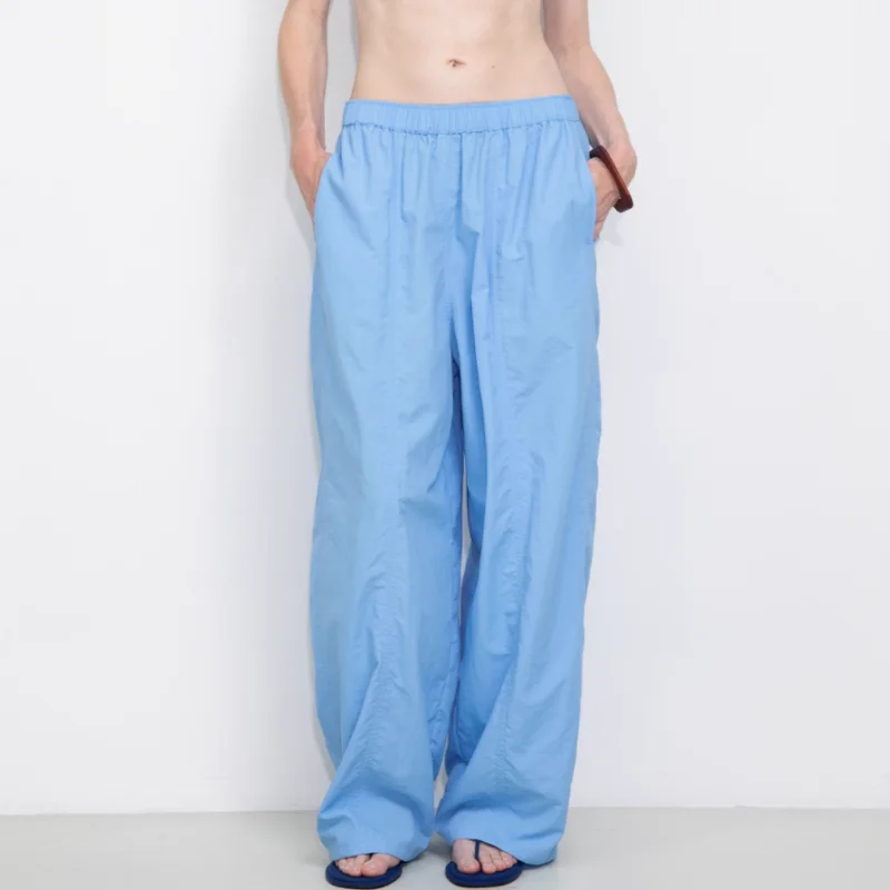 

Autumn women's lightweight, breathable, elastic waist loose wide-leg pants y2k high-quality fashionable high street casual pants