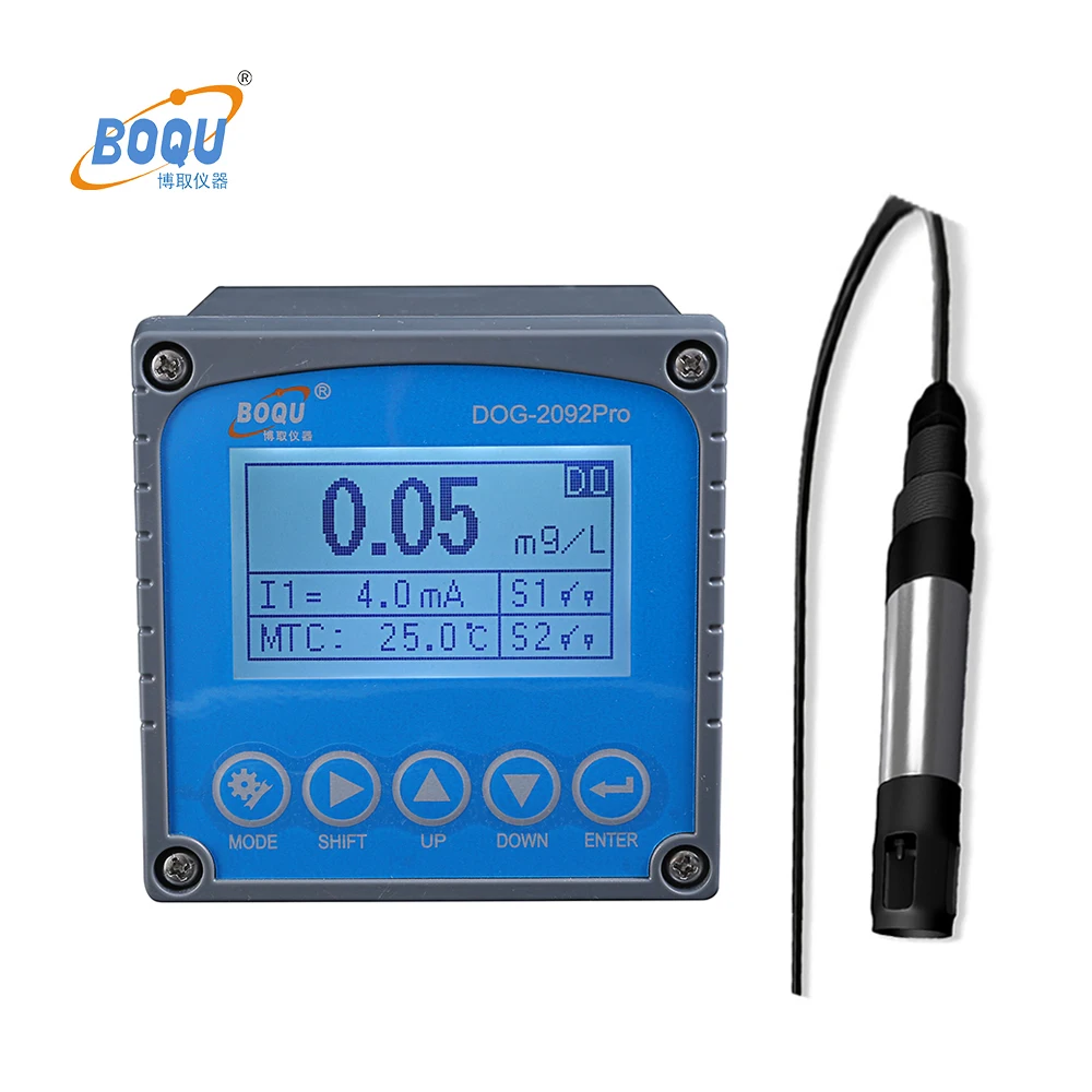 BOQU DOG-2092Pro Oxygen Available to Living Aquatic Organisms Dissolved Oxygen Meter With RS485 and 4-20mA Output