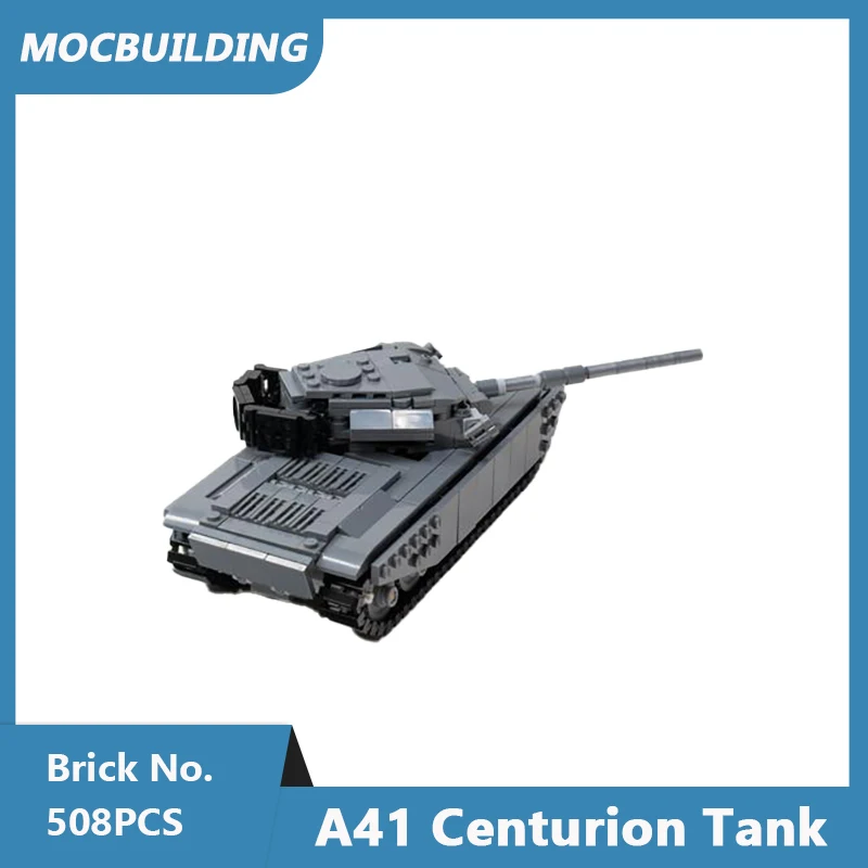 MOC Building Blocks A41 Centurion Tank DIY Assembled Bricks Military Weapon Creative Educational Collect Toys Xmas Gifts 508PCS