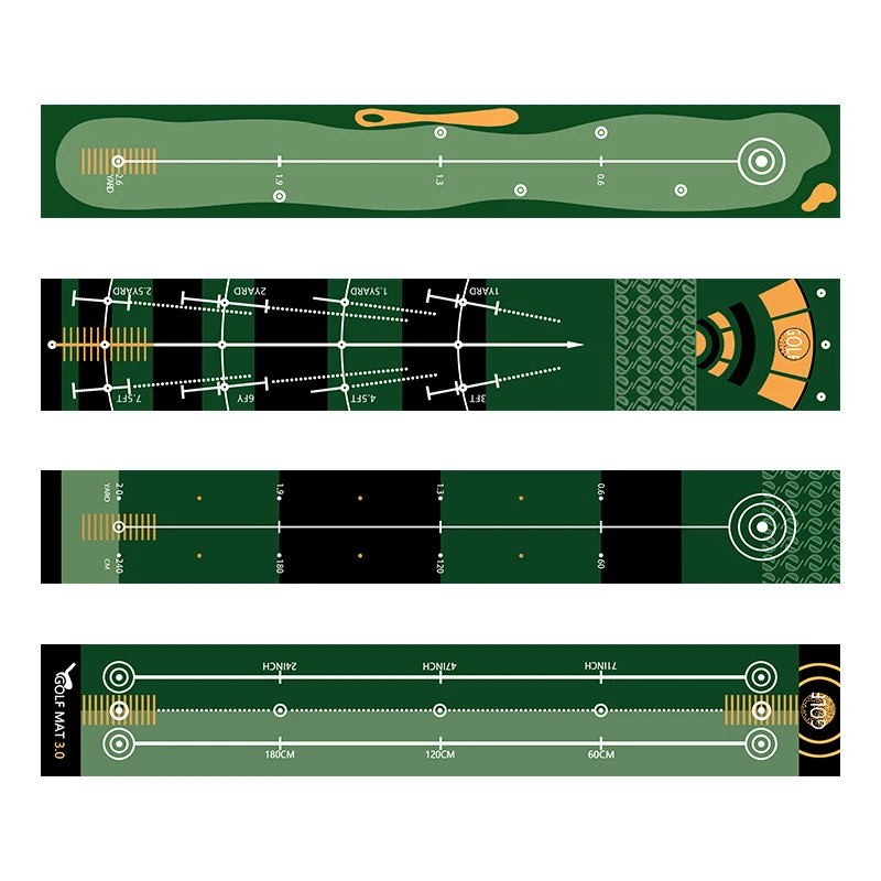 Golf Putting Indoor Golf Hitting Mat Green Mat Golf Practice Training Aid Equipment For Home Outdoor Backyard Golf Practice