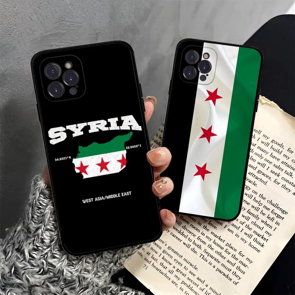 Syrian Revolution Flag Phone Case For IPhone 15 14 13 12 Mini 11 Pro XS Max X XR SE 6 7 8 Plus Soft Silicone Cover