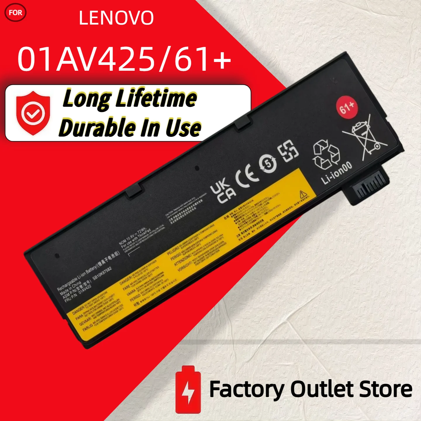 Wholesale And Retail❗❗❗  61+ T470-6C 01AV425 For Lenovo ThinkPad P51S 01AV490 T570 T580 A475 A485 TP25 4X50M08810 T470 T480